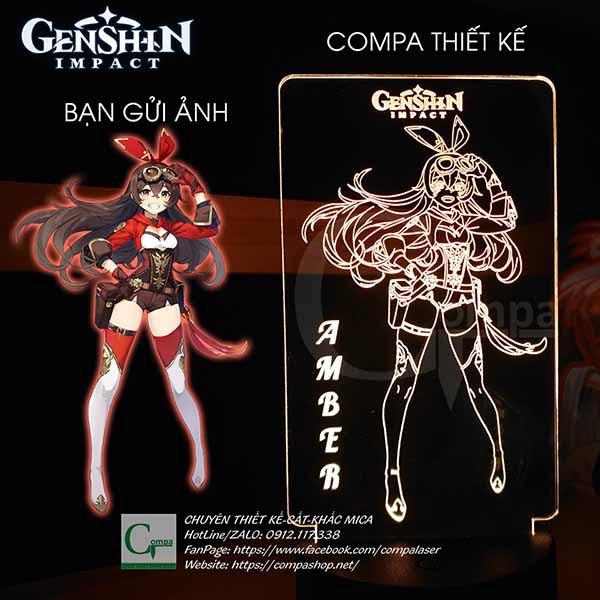 Đèn Ngủ Genshin Impact Amber Type 01