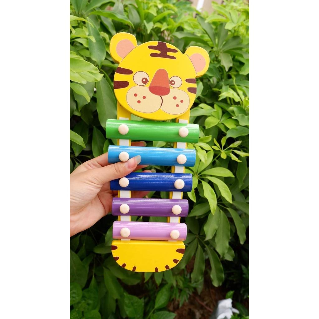 đồ chơi gỗ Việt Nam xuất khẩu châu âu - Đàn Xylophone hình Bò sữa