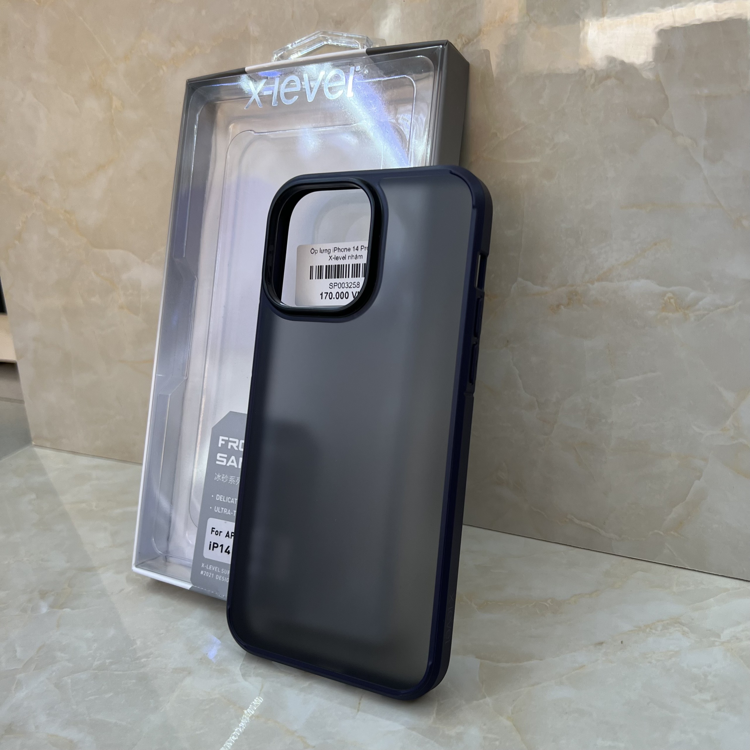 Ốp lưng X-level Frosted Sand dành cho iPhone 14 Pro Max lưng nhám mờ - hàng chính hãng
