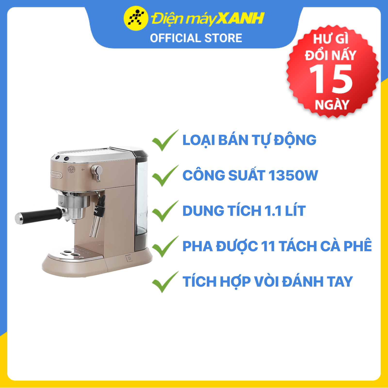 Máy pha cafe Delonghi EC785.BG - Hàng chính hãng