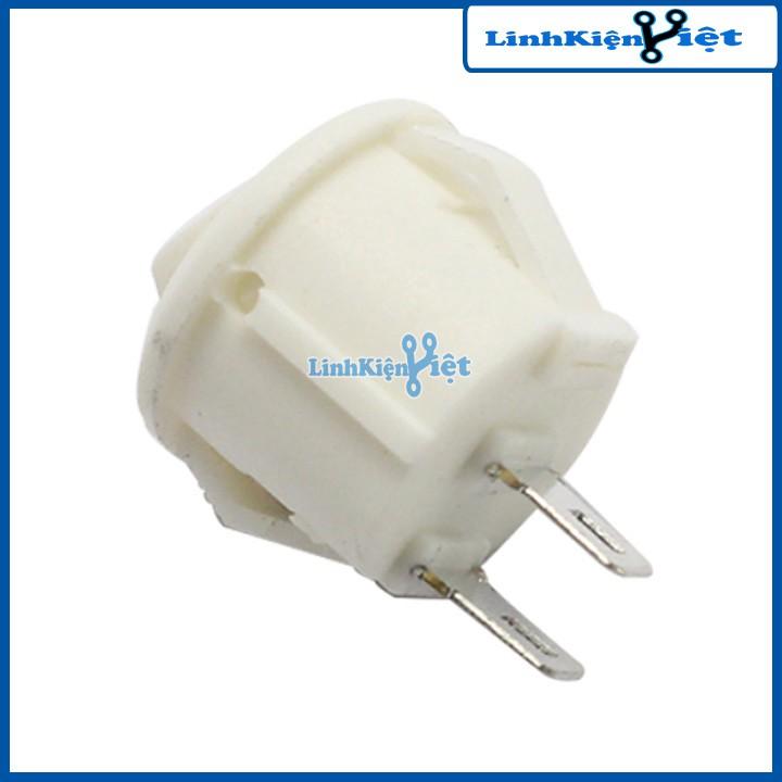 Công Tắc Tròn Nhỏ Màu Trắng Bập Bênh KCD1-103