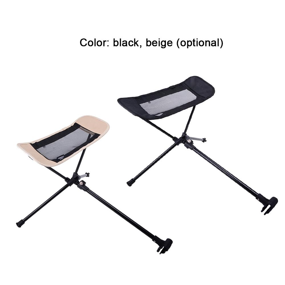 Sundick Folding Moon Chair Aluminum Alloy Foot Rest Stool Portable Outdoor Chair Extendable Footrest Tool Beach Fishing Recliner Footrest Stool