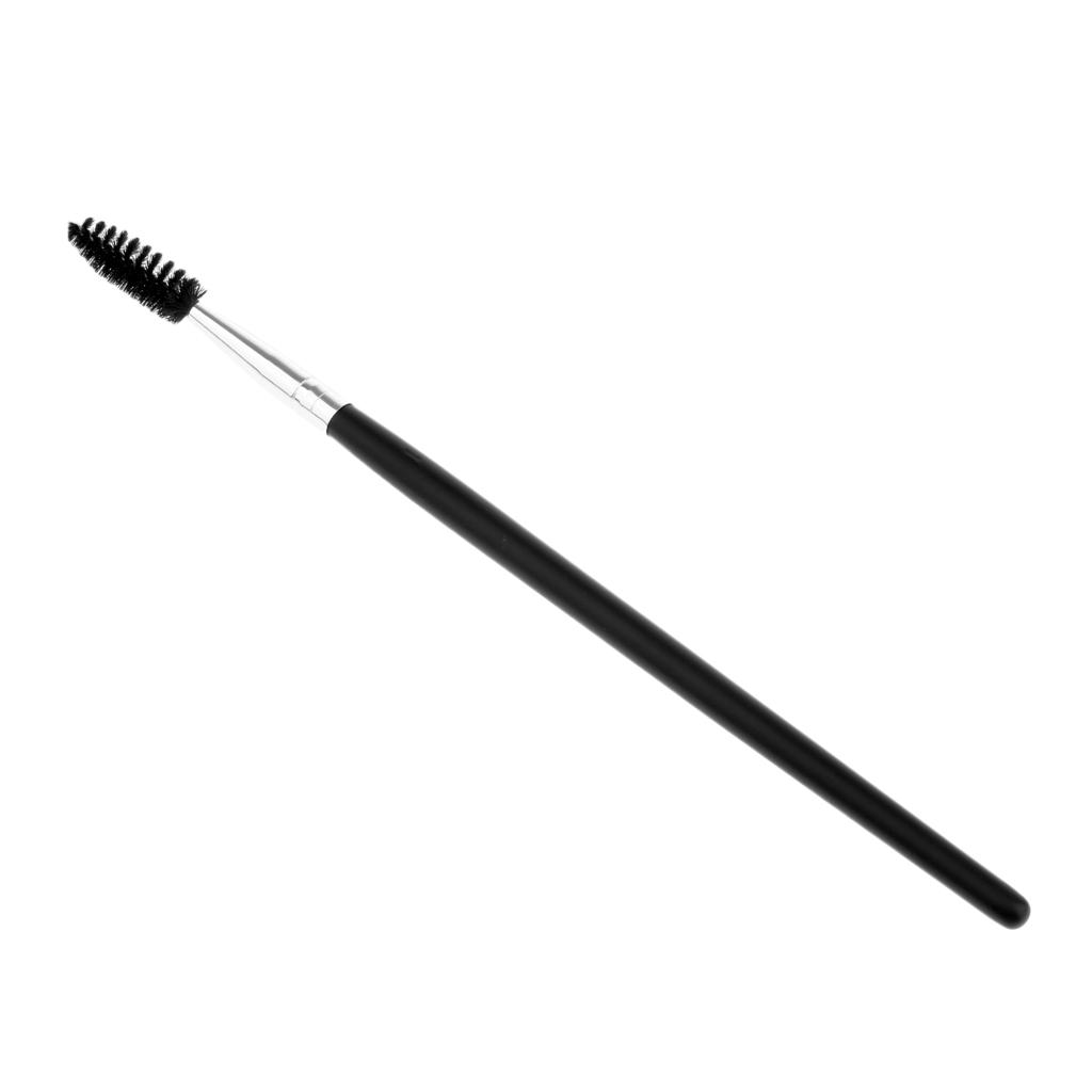 Nylon Mascara Wands Wood Handle Makeup Eyelash Extension Brush