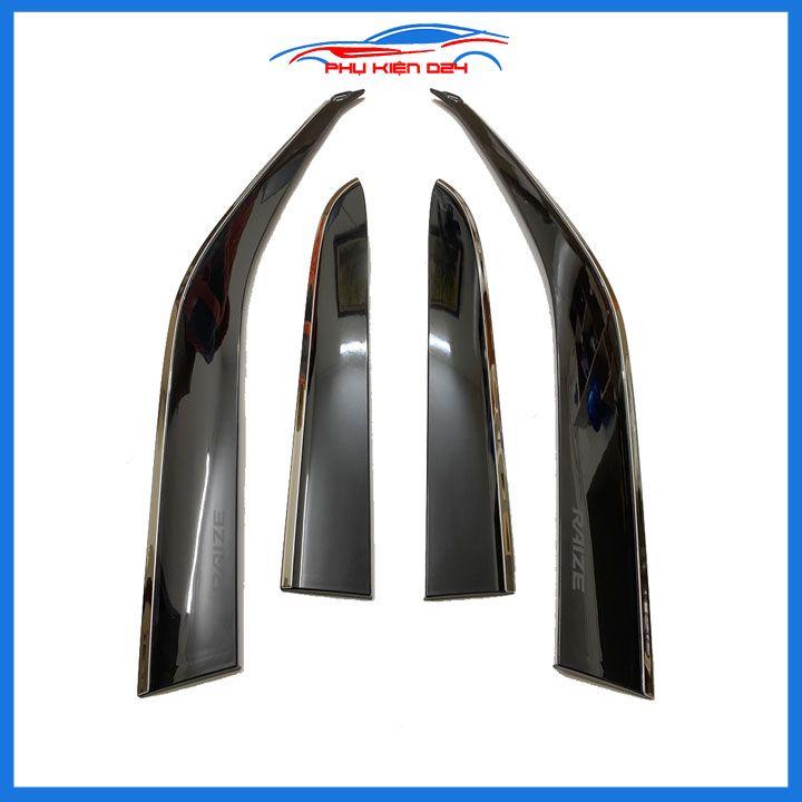 Vè che mưa cho xe ô tô Raize 2021-2022-2023 chỉ inox cao cấp