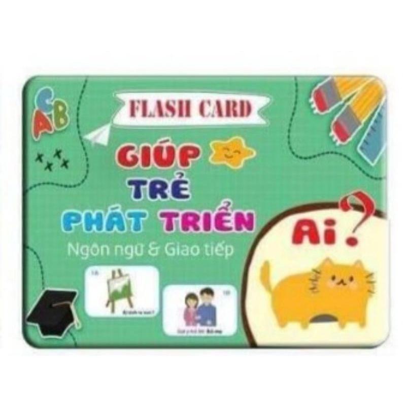 Thẻ học ( Flashcard ) phát triển ngôn ngữ giúp trẻ học cách đặt câu hỏi và trả lời câu hỏi