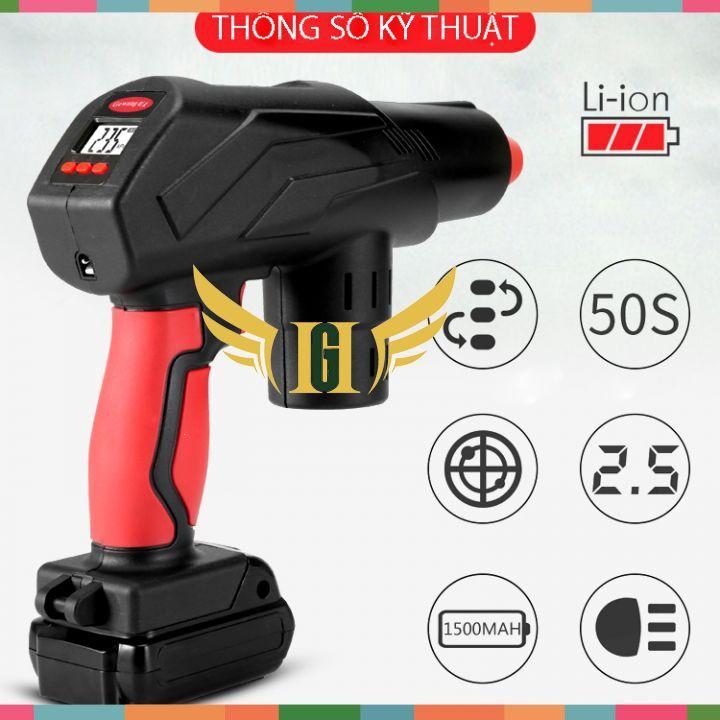 Bơm Xe Ô tô Chạy Pin 12V GEWANG Nội Địa