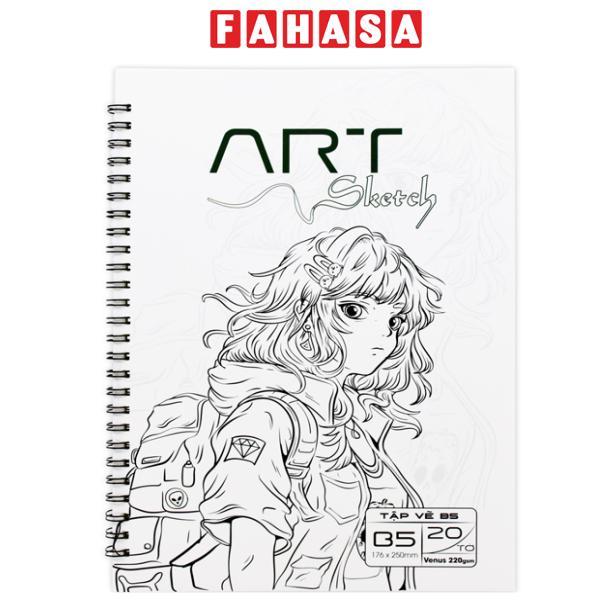 Tập Vẽ Lò Xo Art Sketch B5 - 40 Trang 220 - The Sun 01