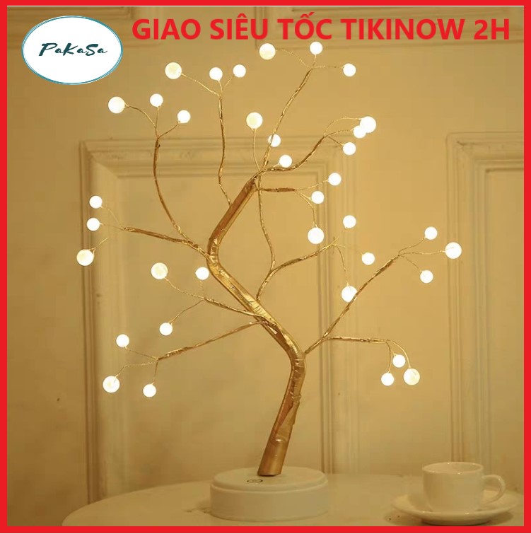 Đèn LED Trang Trí Để Bàn Kiêm Đèn Ngủ Hình Nhánh Cây Giúp Căn Phòng/ Ngôi Nhà Bạn Trở Nên Lung Linh - Hàng Chính Hãng