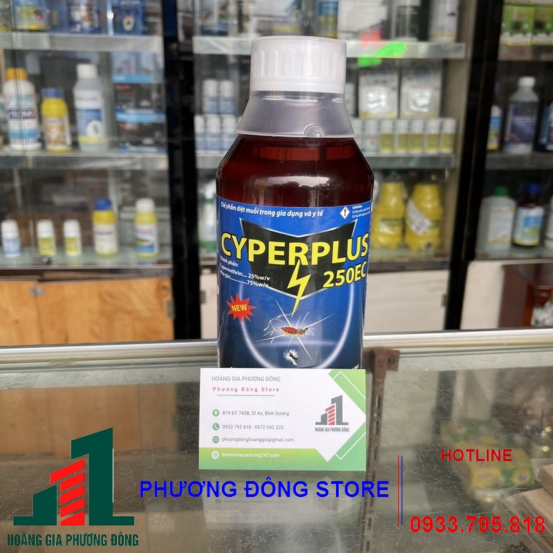 Thuốc diệt muỗi và côn trùng Cyper plus 250EC-1 lít