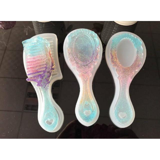 Khuôn Silicone Đúc Resin Gương Và Lược - Trường Thịnh Sài Gòn