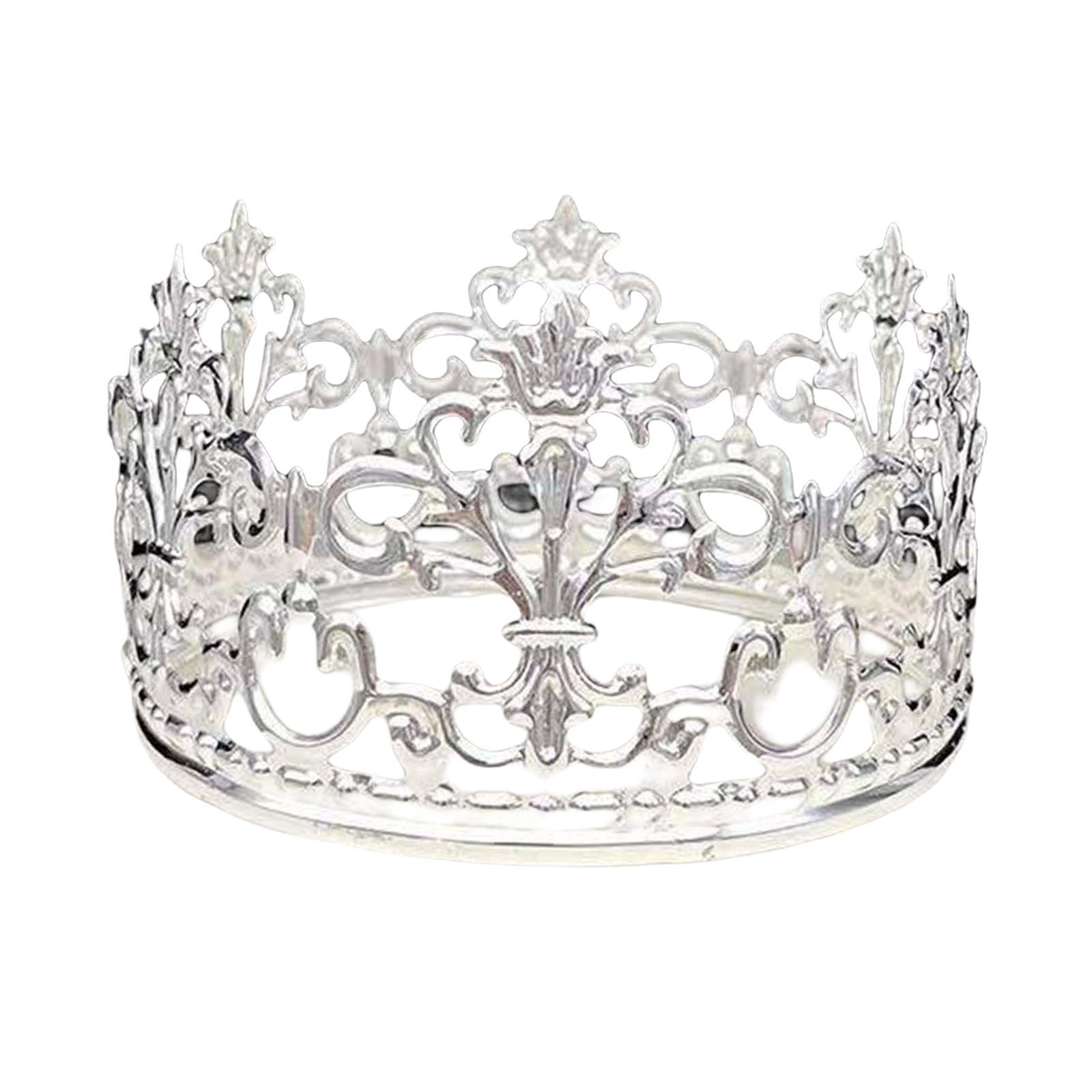 Cake Topper Cake Decorations Tiaras Headband for Women Themed Parties Gold