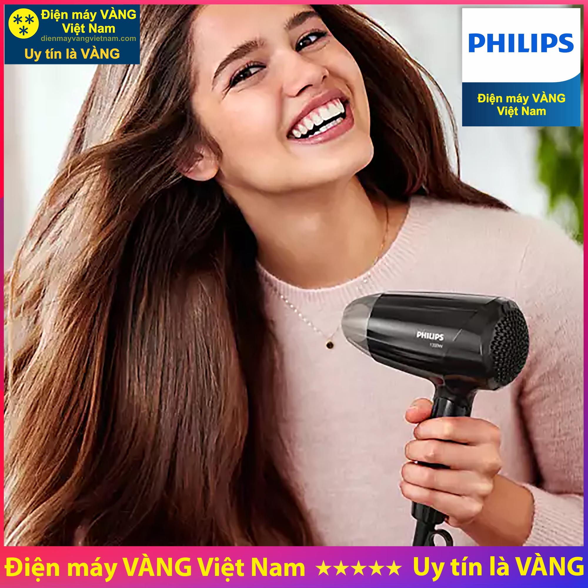 Máy sấy tóc Philips BHC010/10 - Dễ dàng chăm sóc tóc - An toàn