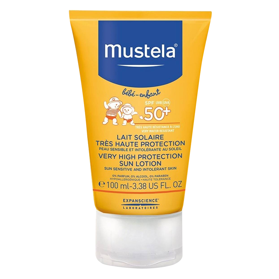 Kem Chống Nắng Cho Trẻ Sơ Sinh Và Em Bé Mustela  Spf 50+ (100ml)