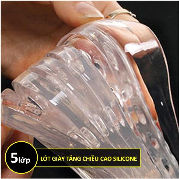 Lót giày silicon độn đế tăng chiều cao 4cm - Freesize