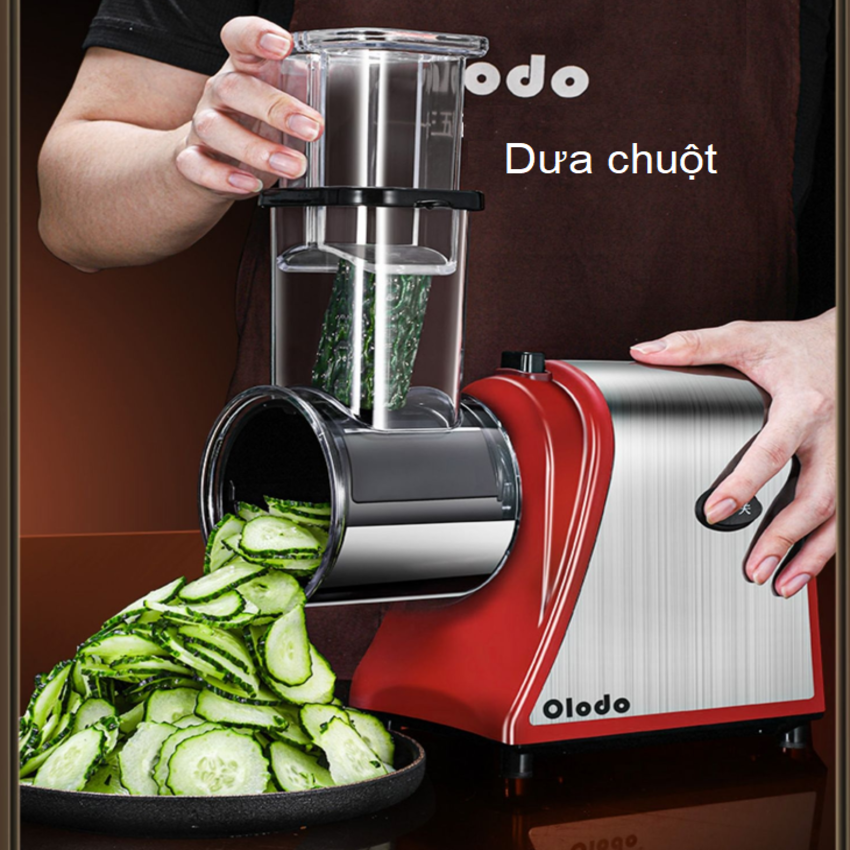 Máy thái rau củ quả đa năng 5 chế độ Olodo VSS-S