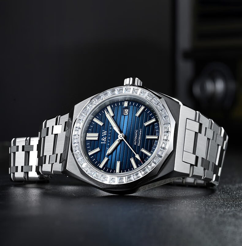 Đồng hồ nam chính hãng IW CARNIVAL IW733G-1 Kính sapphire ,chống xước ,Chống nước 50m ,Bảo hành 24 tháng,Máy cơ ,dây kim loại thép 316L không gỉ, thiết kế đơn giản dễ đeo