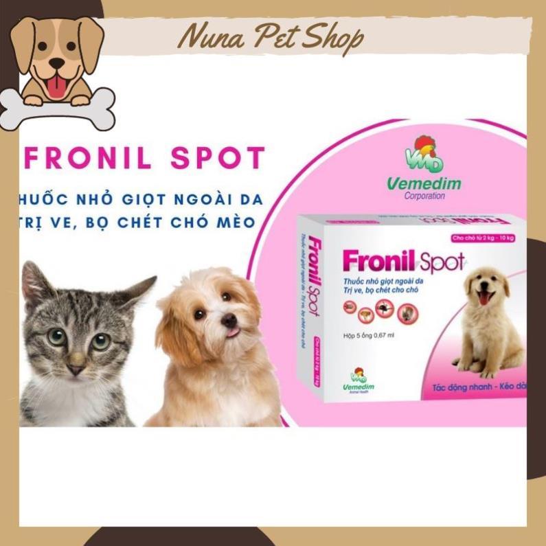 Nhỏ gáy Fronil Spot trị ve rận, bọ chét cho chó