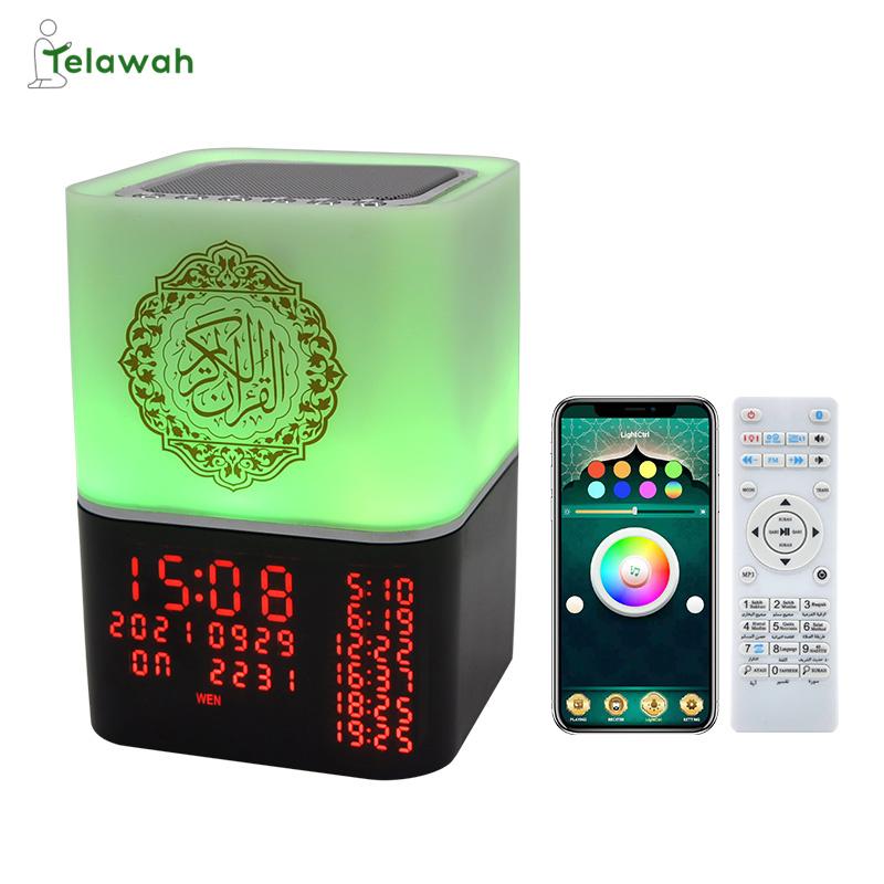 Loa Telawah Qur'an Loa Azan Đồng hồ cầu nguyện Hiển thị màn hình Đa chức năng Loa Bluetooth không dây Koran Đèn Led cầu nguyện Màu sắc: SQ-229