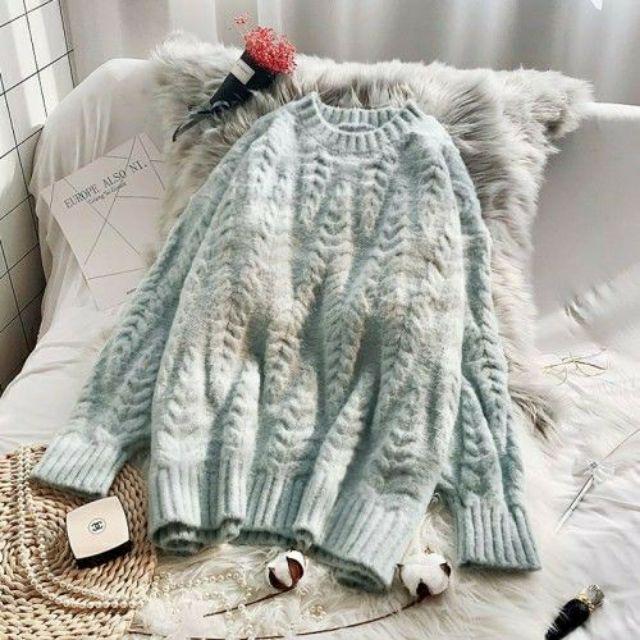 Áo len chui cổ phong cách Hàn