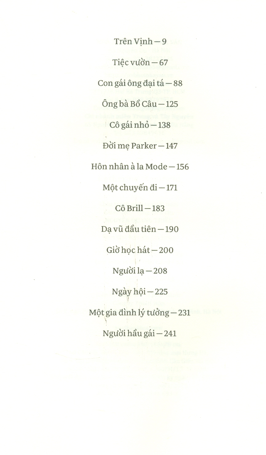 Tiệc vườn - Katherine Mansfield - An Thanh dịch