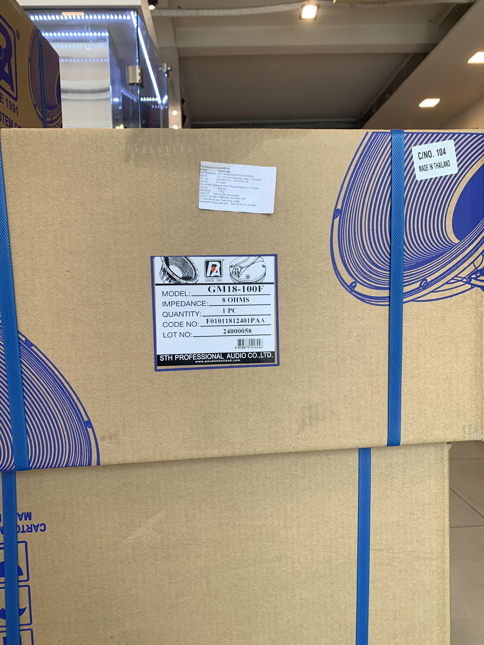 LOA RỜI PAUDIO 5 TẤC GM18-100F (18&quot;) (1 cái) – Hàng Chính Hãng