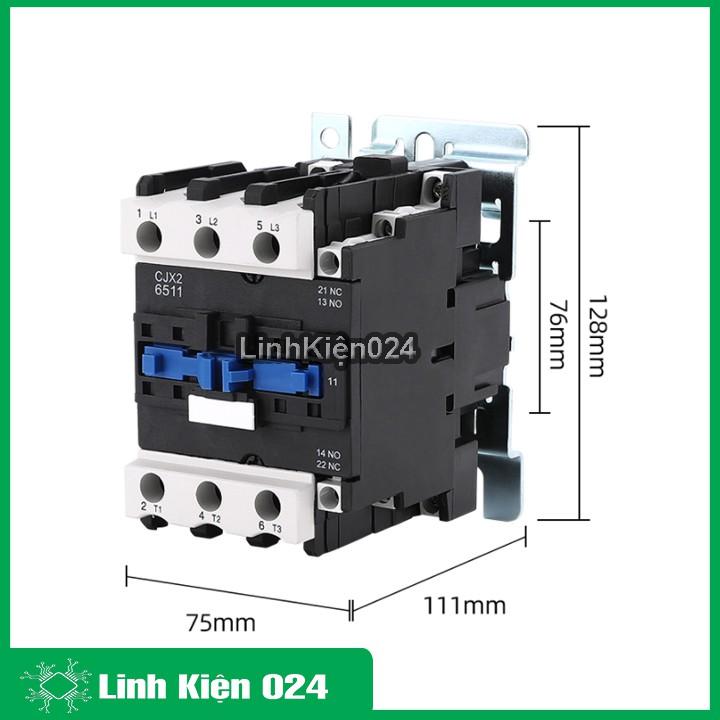Khởi Động Từ Contactor CJX2-6511 380V-65A Vỏ Chống Cháy
