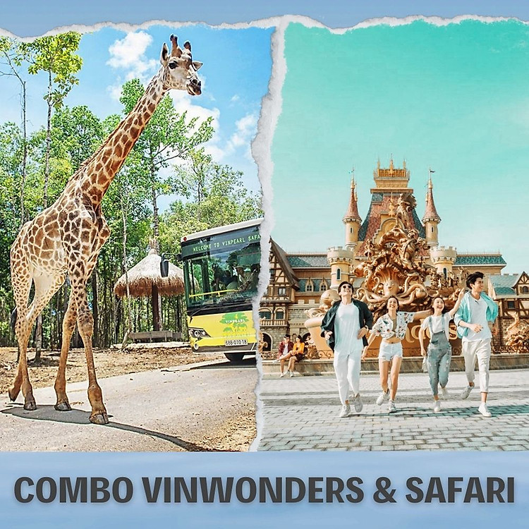 [2023] Combo Vé VinWonders Và Vé Vườn Thú Mở Vinpearl Safari Phú Quốc, Vui Chơi Trong 01 Ngày