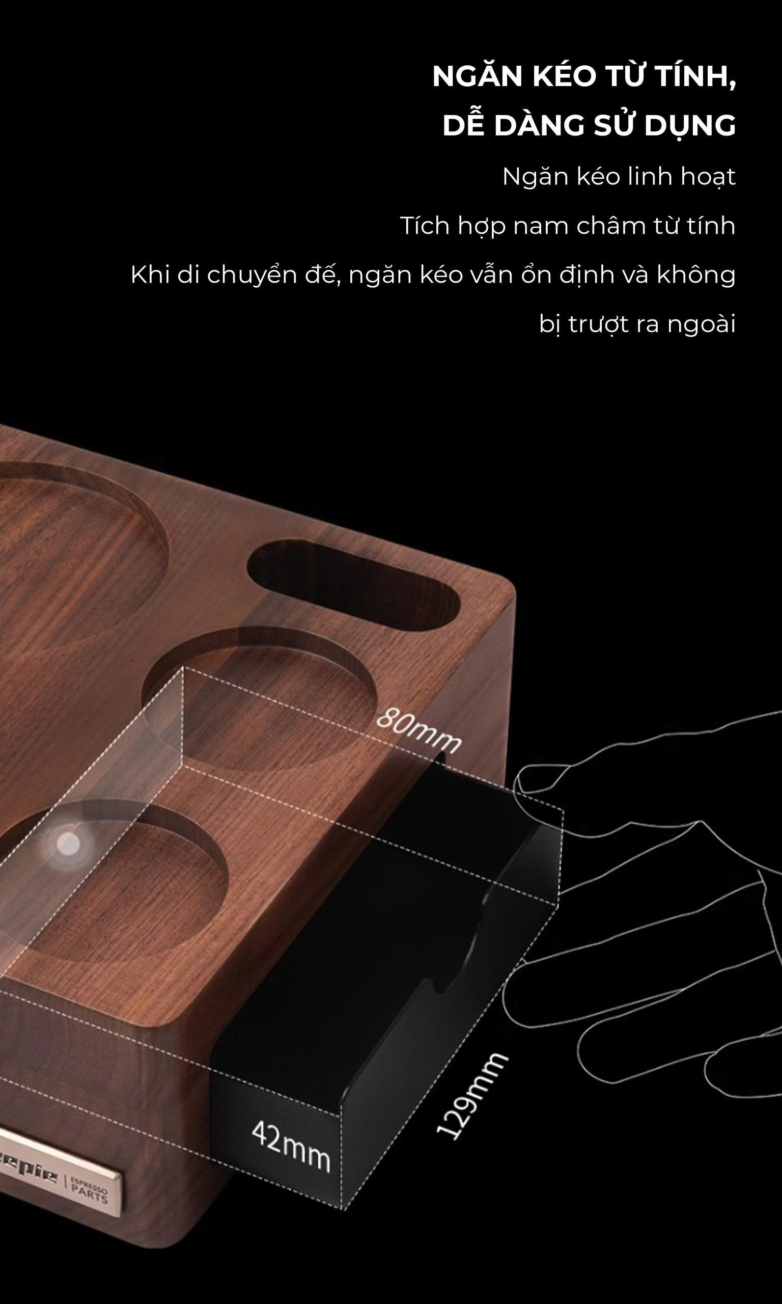 Đế gỗ tamper OCD WDT Feepie