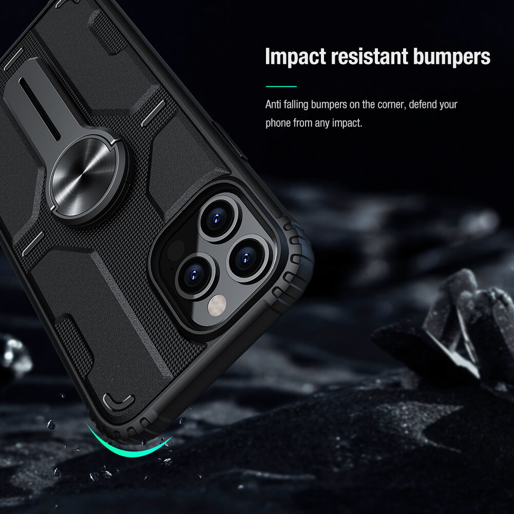 Ốp lưng chống sốc cho iPhone 12 Pro Max 6.7 inch chống sốc kiêm giá đỡ hiệu Nillkin Medley chống sốc cực tốt, chất liệu cao cấp, kiêm giá đỡ cho điện thoại - hàng chính hãng