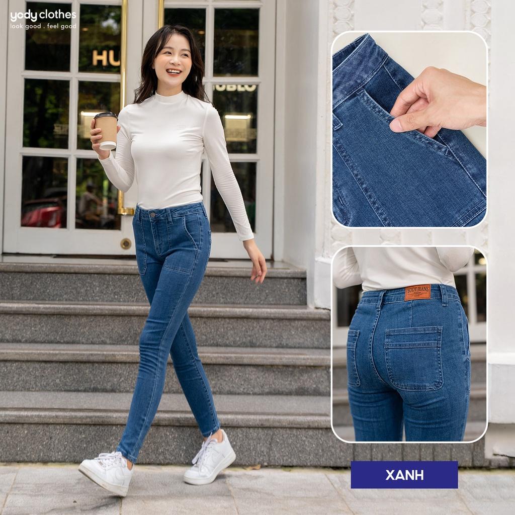 Quần jeans nữ skinny YODY dáng ôm túi vuông co giãn 4 chiều thoải mái QJN5094