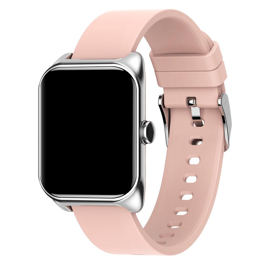 IP67 Sport Bluetooth Blood Pressure Smart Watch Wristband For Men Women Pink