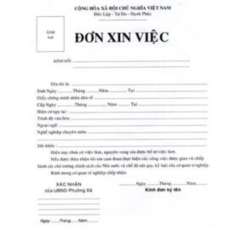 5 Bộ hồ sơ xin việc
