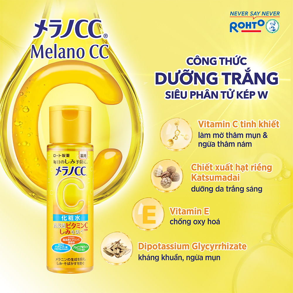 Dung Dịch Dưỡng Trắng Da Chống Thâm Nám Melano CC Whitening Lotion