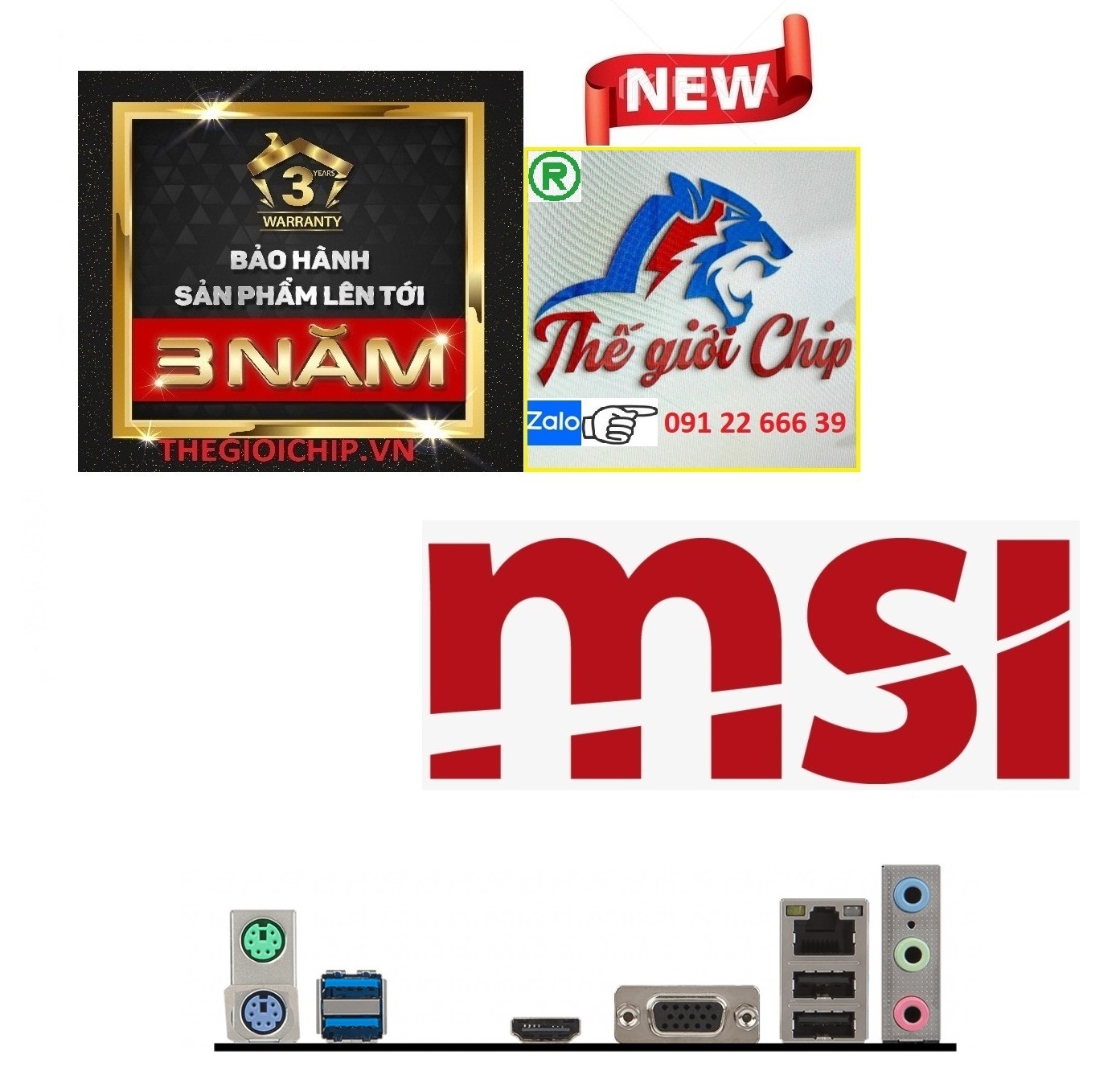 Bo Mạch Chủ (Mainboard) MSI H110M PRO-VH PLUS - HÀNG CHÍNH HÃNG