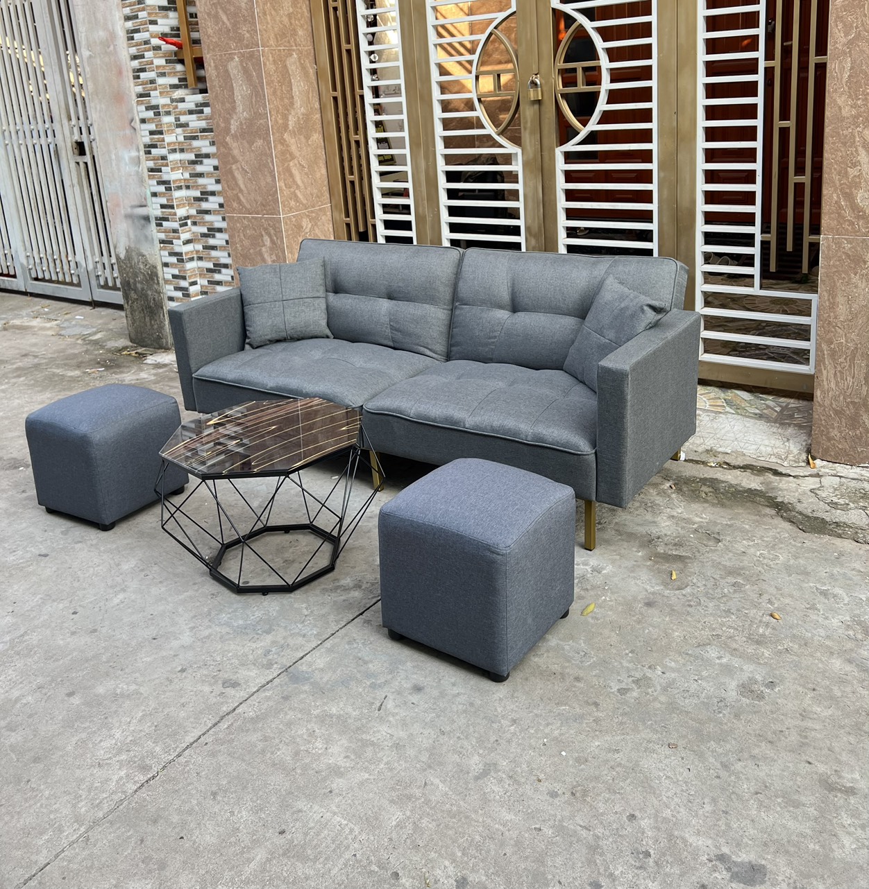 COMBO Sofa phòng khách 6 món hàng loại 1 siêu xinh Tundo nhiều màu lựa chọn