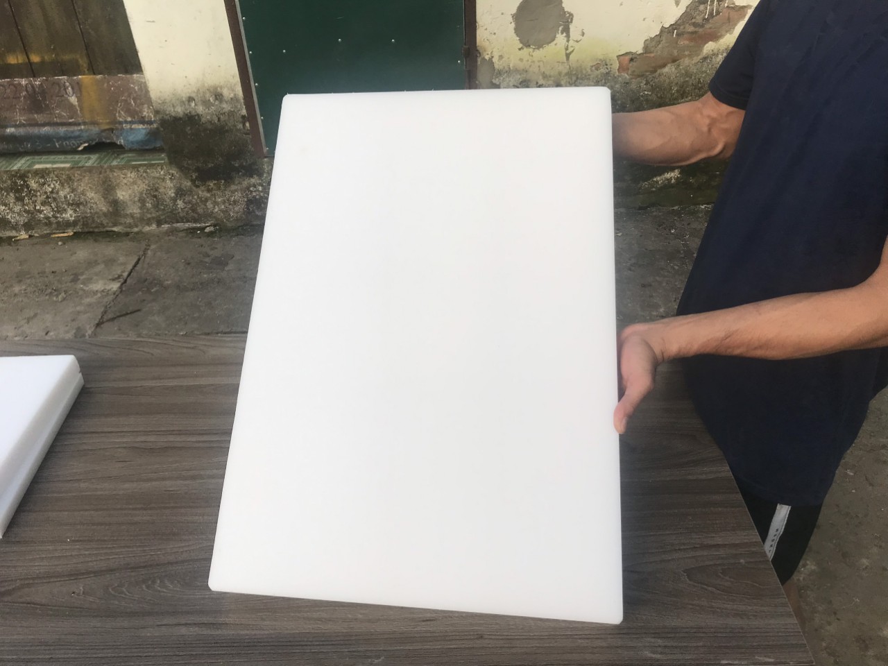 Thớt nhựa công nghiệp khổ to 40x80x5cm nhà hàng/khách sạn hàng việt nam chất liệu PE cao cấp