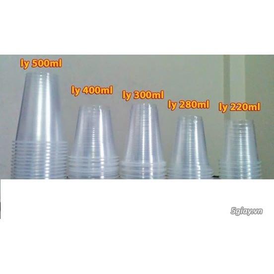 50c cốc nhựa có nắp dùng 1 lần đủ size