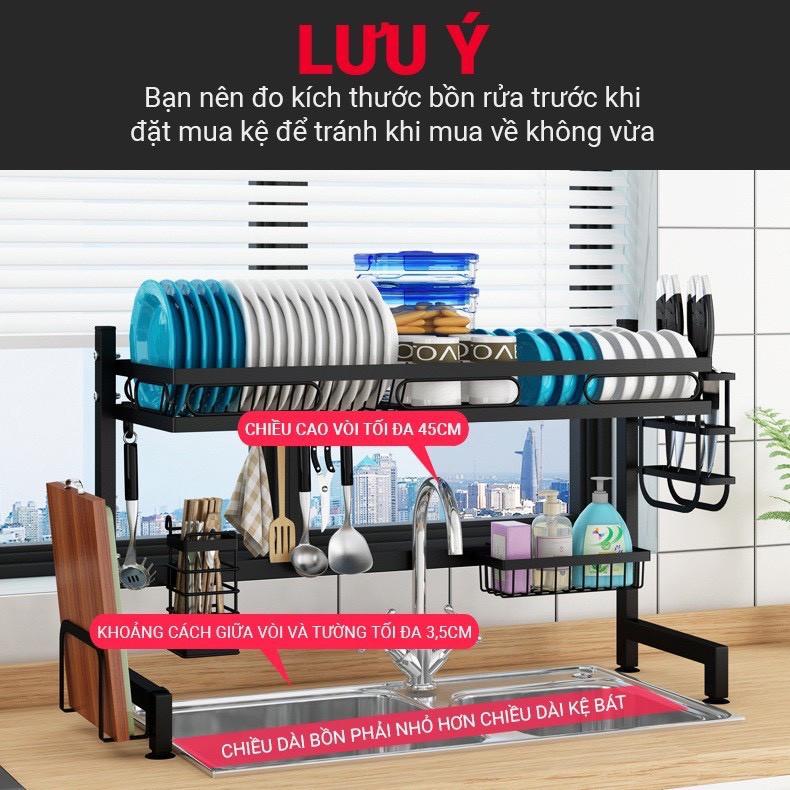 Kệ Chén Bát Nhà Bếp Đa Năng 1 Tầng Sơn Tĩnh Điện 5 Lớp Cao Cấp