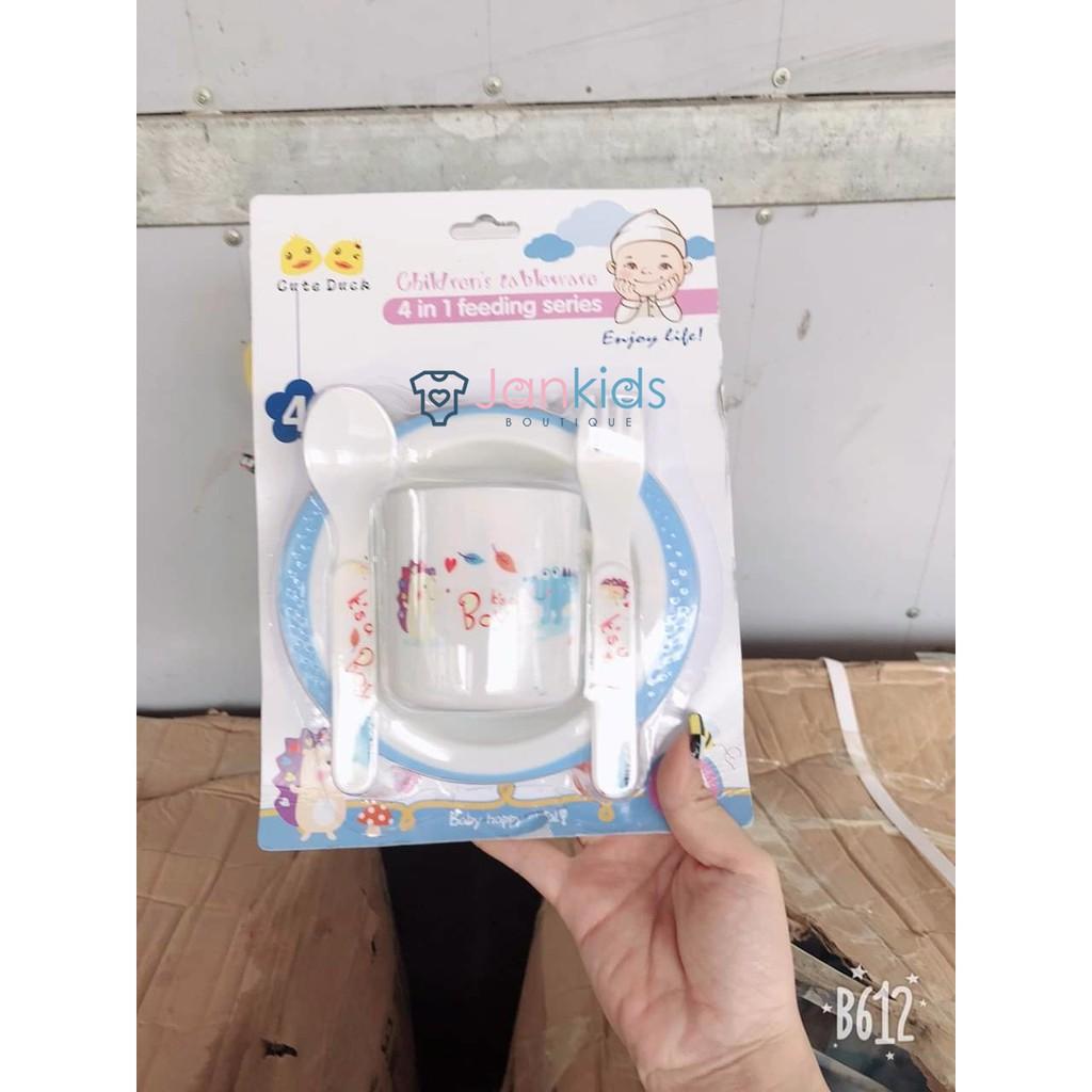 Bộ bát ăn dặm 4 chi tiết cho bé