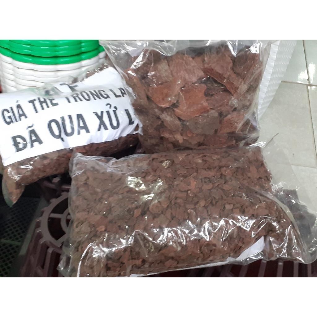 Giá thể trồng hoa lan, than củi, vỏ thông