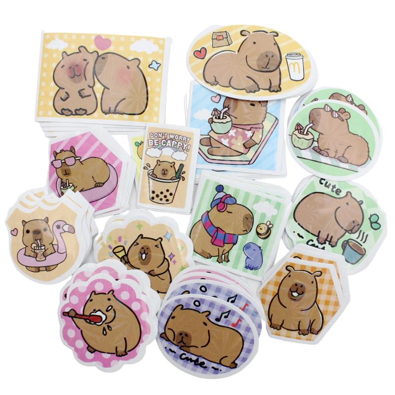 Hộp Sticker Trang Trí Capybara - WanLongDa BQ-51683 (Mẫu Màu Giao Ngẫu Nhiên)