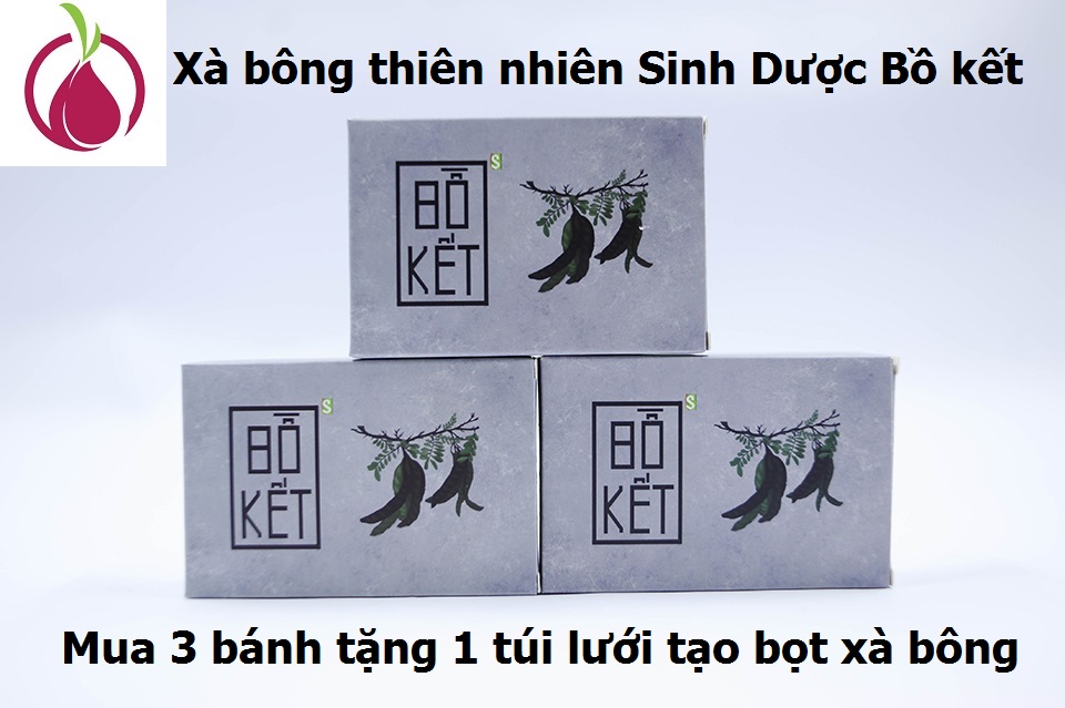 Set 3 bánh Xà bông gội đầu Sinh Dược chiết xuất Bồ kết giúp kháng khuẩn, giảm nấm gàu, dưỡng da / tóc - 100% làm từ dược liệu thiên nhiên/ xà phòng handmade 100gr