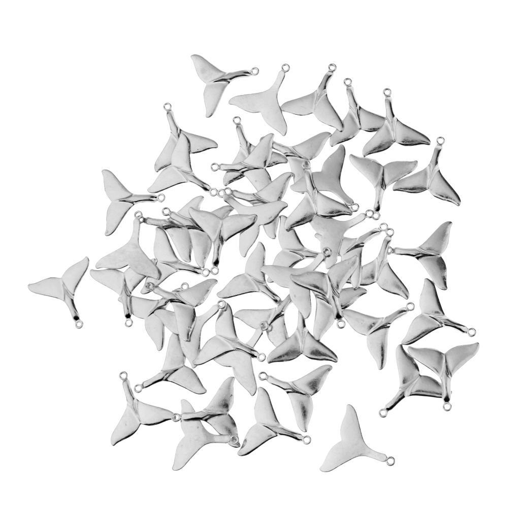 50 Pieces Sea Animal Tail Pendant Findings Bead Crafts