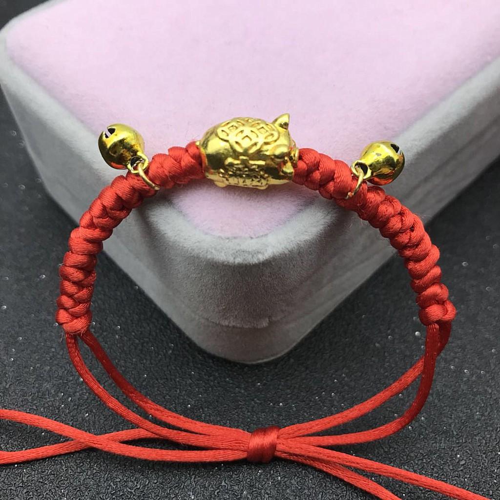 VÒNG TAY MAY MẮN HEO LỤC LẠC VT04