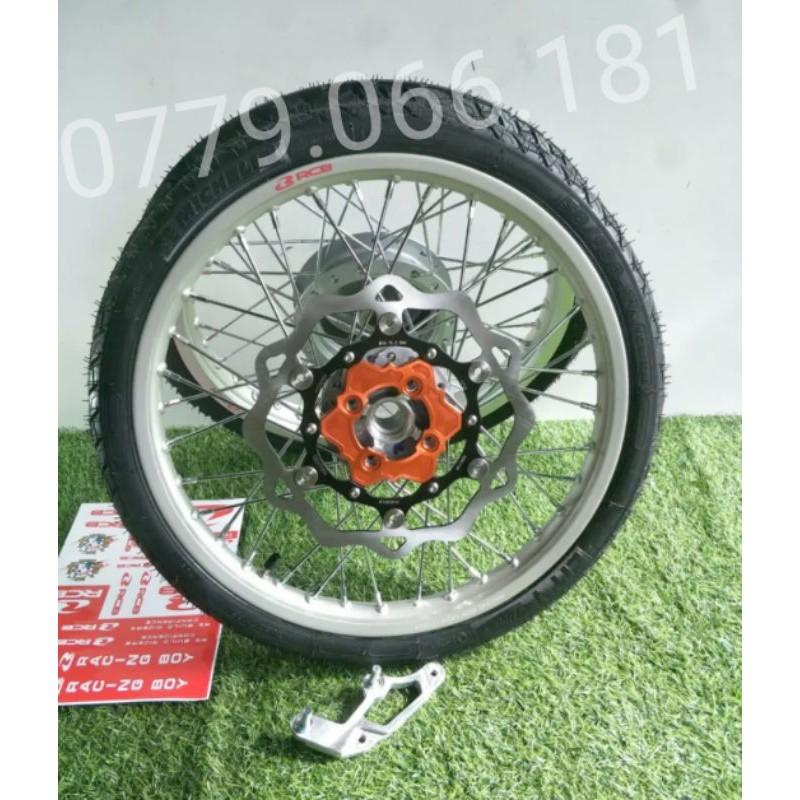 BÁNH CĂM CHO XE VARIO VISION MIO LUVIAS CLICK AIRBLADE NOVO NIỀNG RCB  VỎ RUỘT MICHELIN KÈM ĐĨA KTM PAD BẮT HEO DẦU