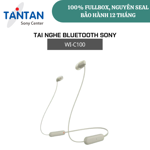 Tai Nghe Bluetooth Sony WI-C100 | Hàng Chính Hãng