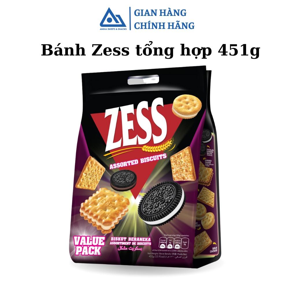 Bánh quy tổng hợp nhiều vị ZESS ăn vặt 451g An Gia Sweets & Snacks