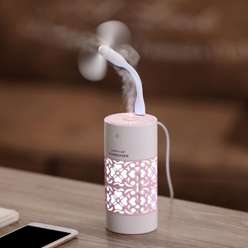 SaengQ 250Ml Máy Tạo Độ Ẩm Không Khí Có Đèn LED Đèn Ngủ Mini Quạt Tinh Máy Khuếch Tán Tinh Dầu USB Phun Sương Tạo Ẩm Hình Ếch Con Phun Sương Tạo Cho văn Phòng Nhà Xe Ô Tô