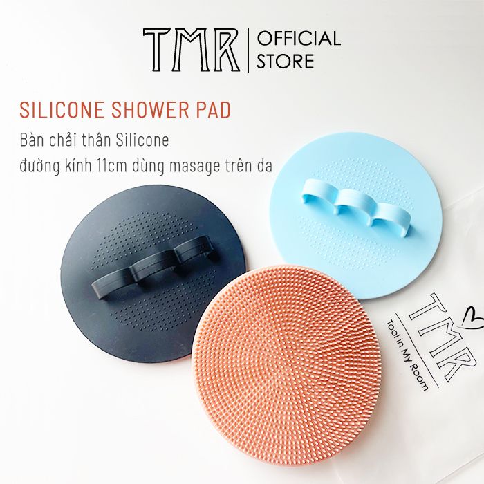 Miếng Pad Tắm Tẩy Tế Bào Chết Silicone Cao Cấp 11cm TMR SC11, nhẹ nhàng làm sạch trên da, giúp da mịn màng