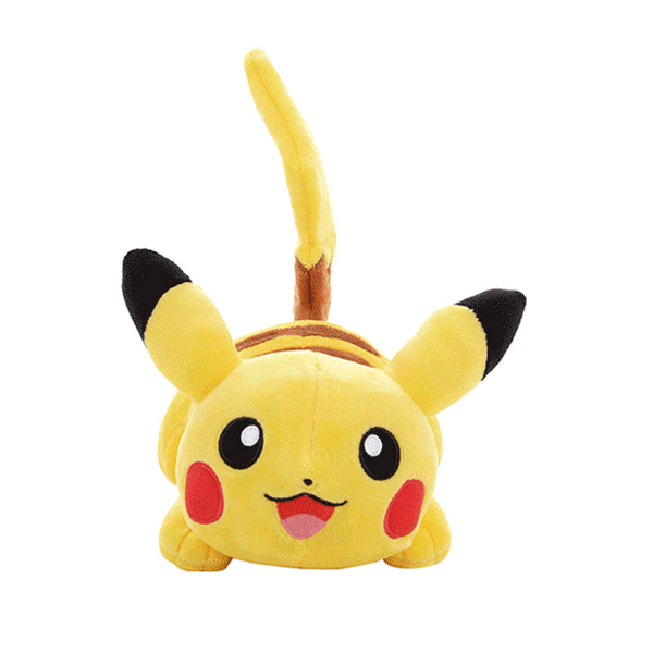 Gấu bông pikachu nằm dễ thương siêu mềm mại siêu cưng (25cm---90cm) Gối ôm ngủ pikachu đáng yêu cho bé (Tặng 1 Móc Khóa Dây Da Pu Đính Đá Lấp Lánh Màu Ngẫu Nhiên)